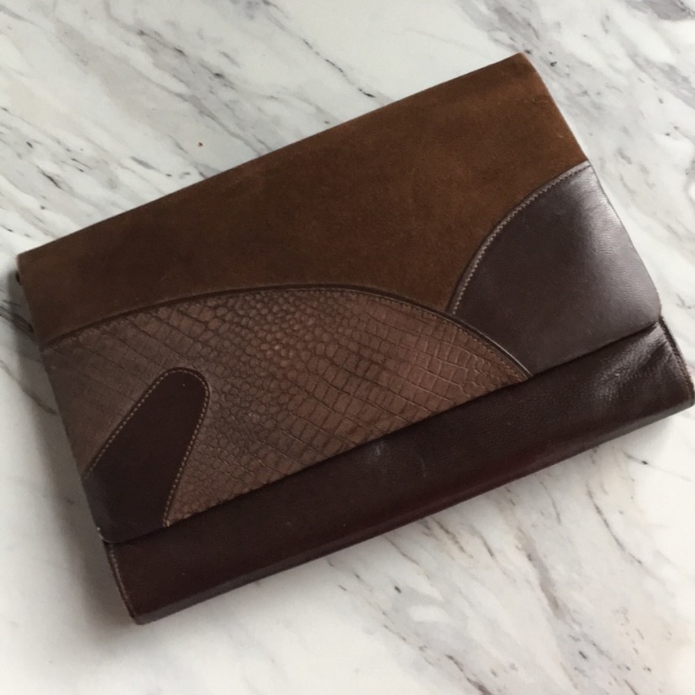 80’s Vintage Brown Leather Bag